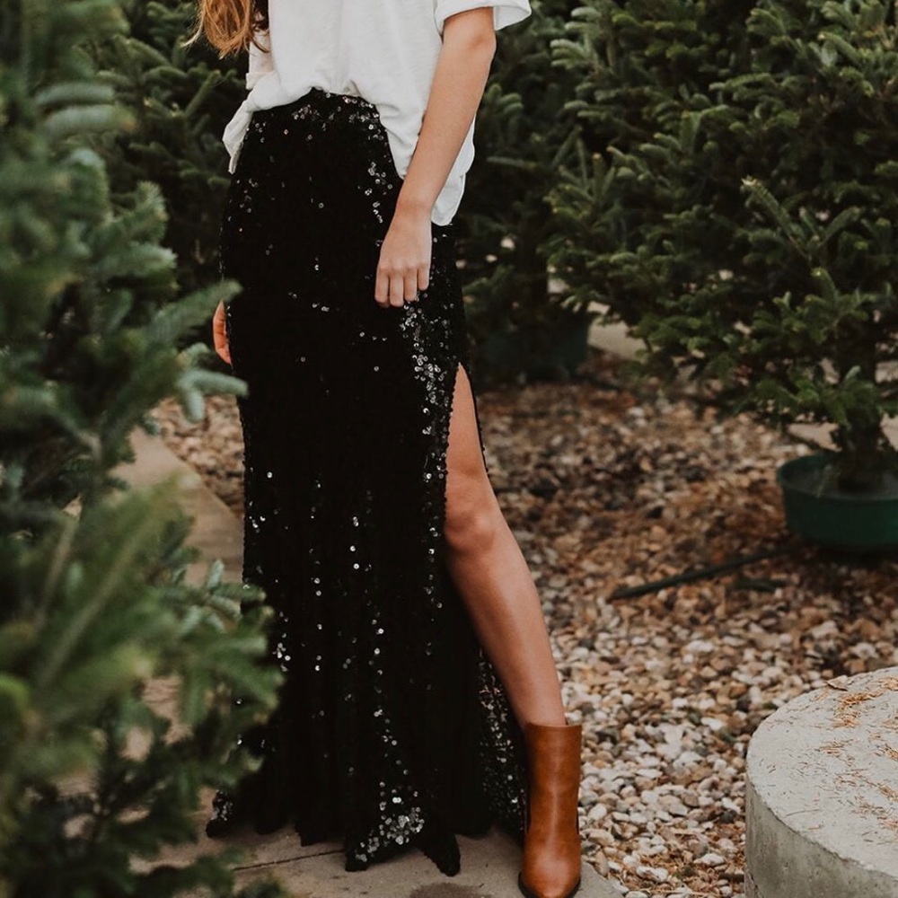 Sequin Maxi Skirt NWT